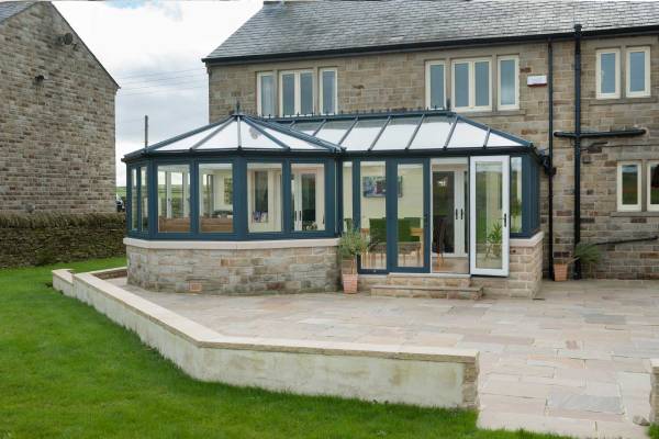 p shaped conservatory